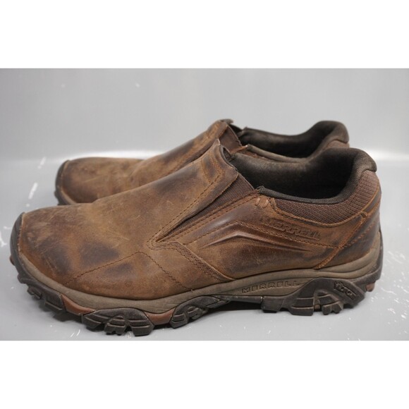 Merrell Moab Adventure 3 Moc Men’s Size 10.5 Hiking Shoes Brown Leather Slip-On main image 6